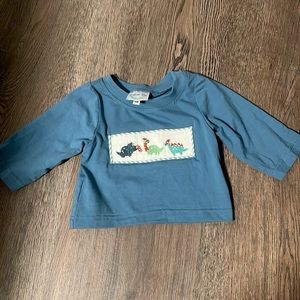 Southern Bay smocks Dino Christmas shirt